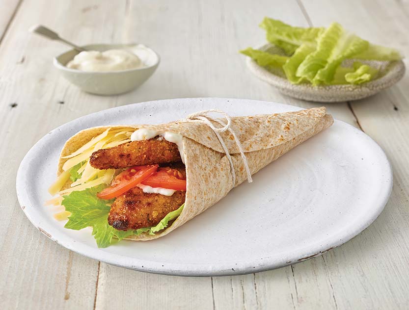 Crispy Chicken & Cheese Wraps