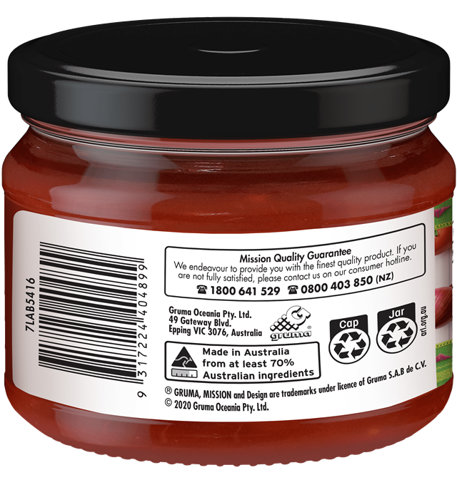 Mission Mild Chunky Salsa Render Logo Back