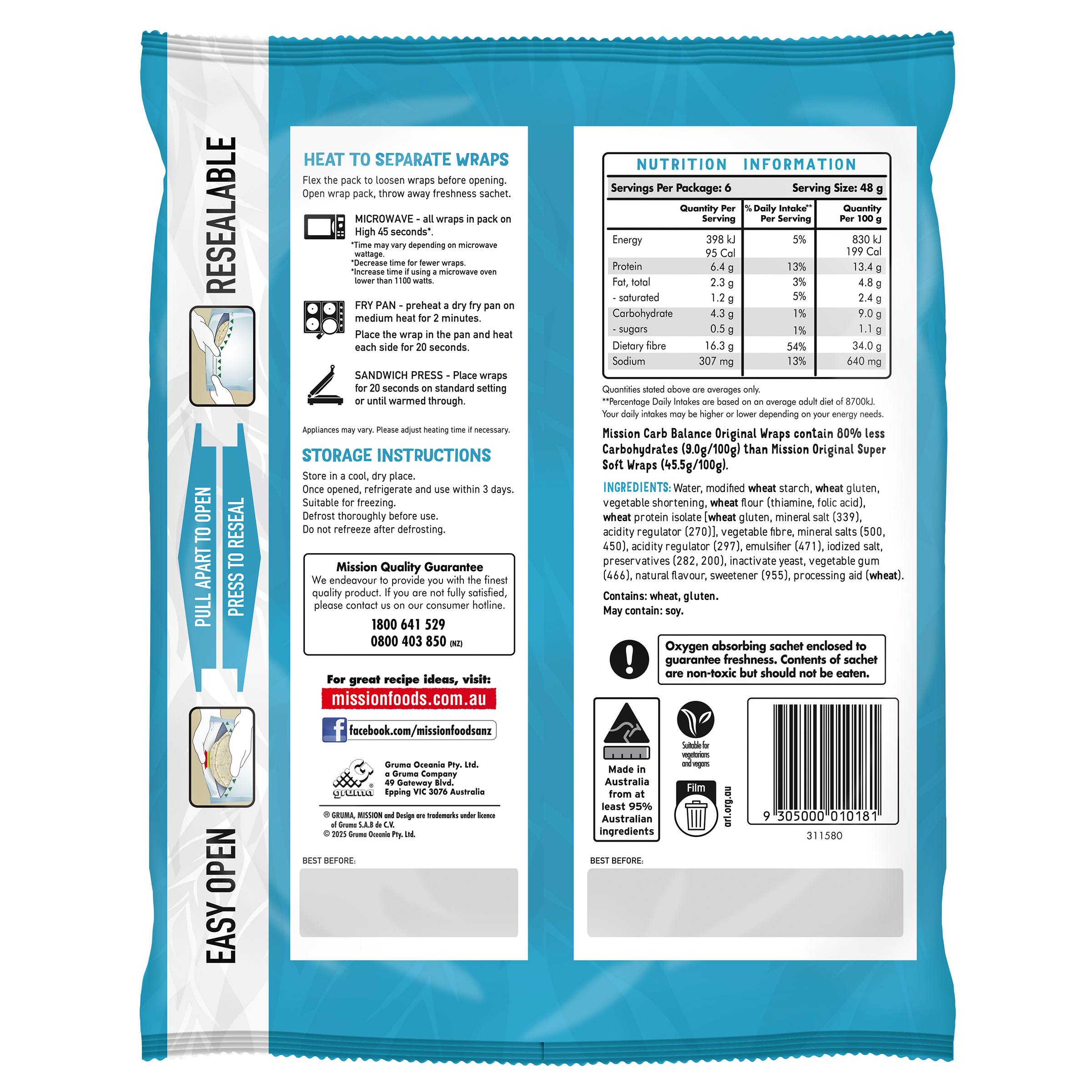 Mission Carb Balance Original Render 2025 Back