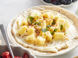 Piña Colada Cheesecake Wraps