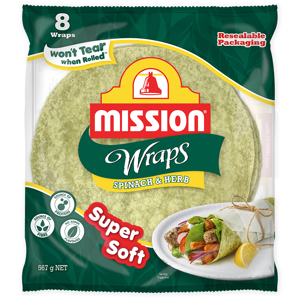 Mission Spinach & Herb Super Soft Wraps