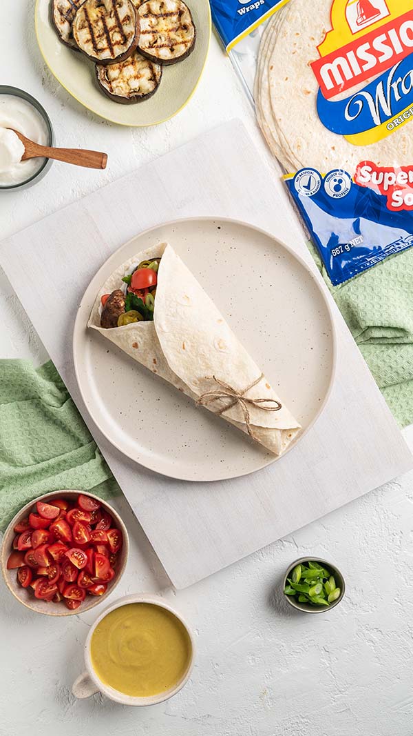 Falafel-spiced Lamb Wraps